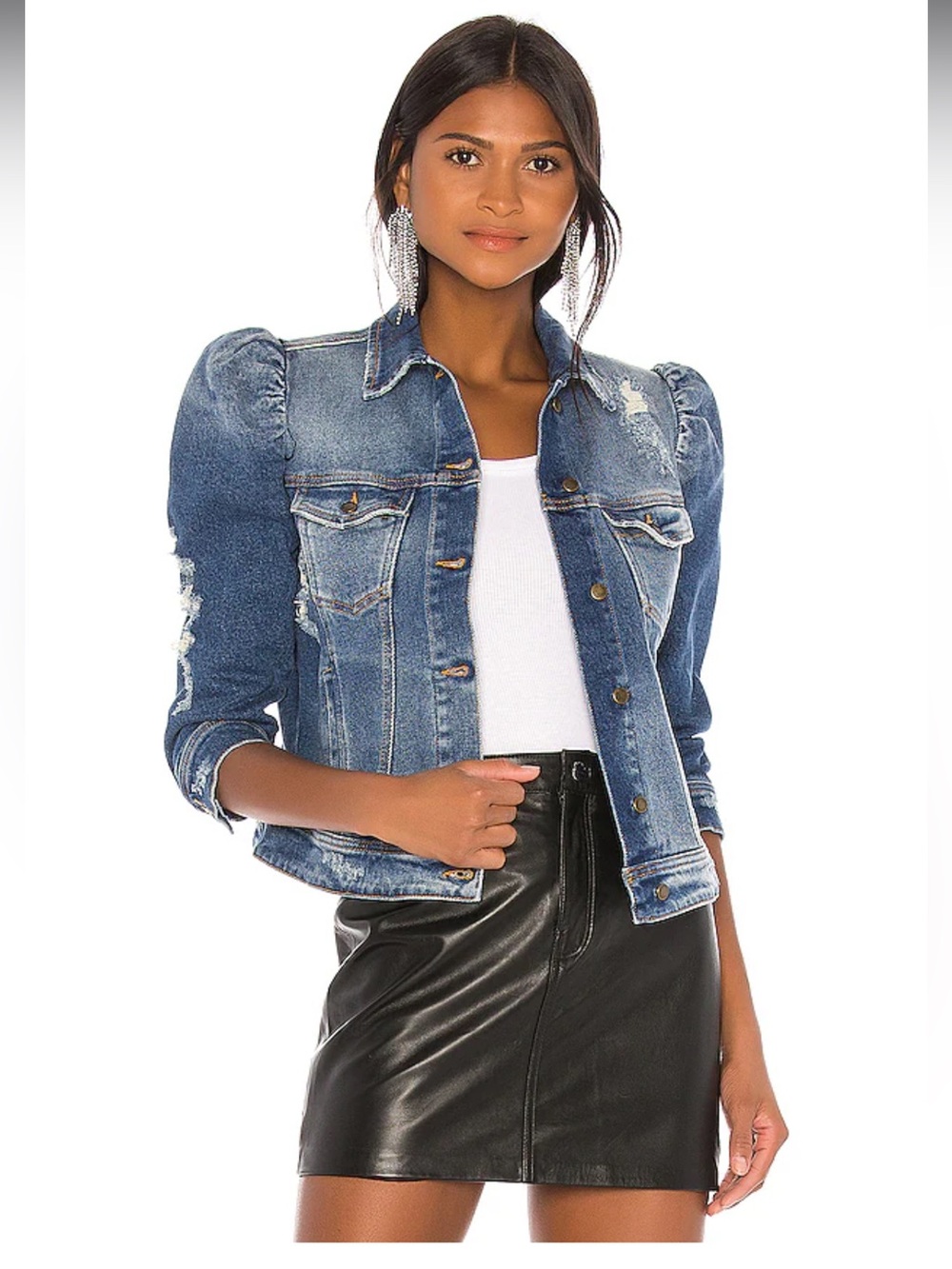 Retrofête Ada Denim Jacket in Worn Vintage